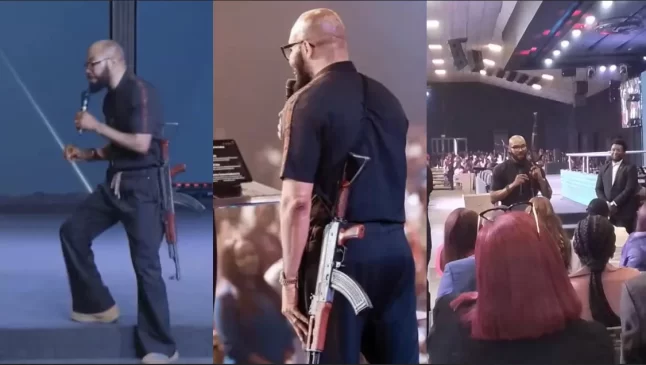 I’m disappointed in myself  —  Pastor Uche apologises for mounting pulpit with AK47
